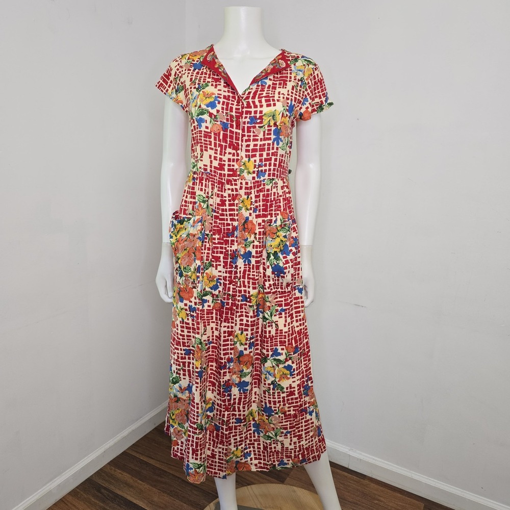 April Cornell Modern Prairie Midi Lisbon Dress Size XXS Floral Embroidered NWT